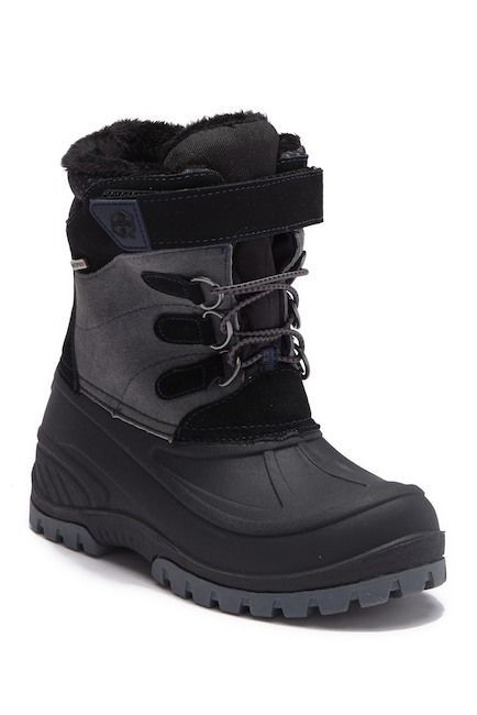 Boys can stomp around in the snow and not have to worry about wet feet with these snowboots